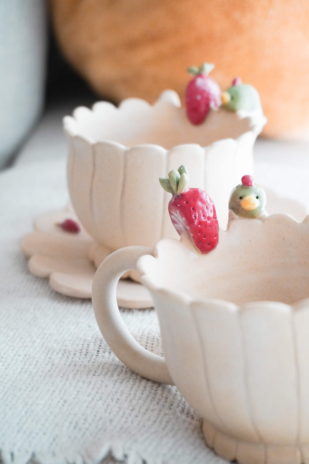 Strawberry Tea Cup Set 🍓🦆